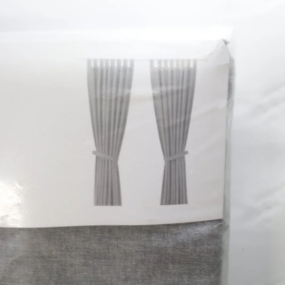 Ikea LENDA Gray Curtains 55